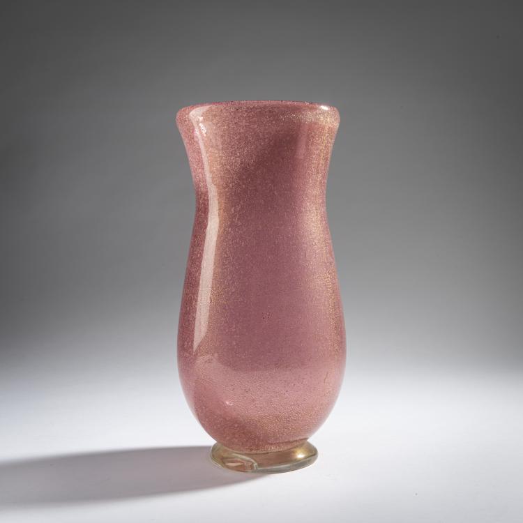 Hauptbild zu Objekt, Vase 'Pulegoso oro', um 1940, Flavio Poli, Seguso Vetri d'Arte, Murano, 161B 295