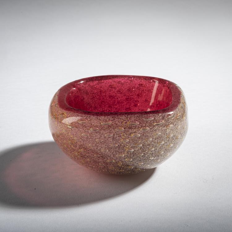 Bild 1 zu Objekt, Schale 'Sommerso a bollicine', um 1934, Carlo Scarpa, Venini & C., Murano, 161B 274