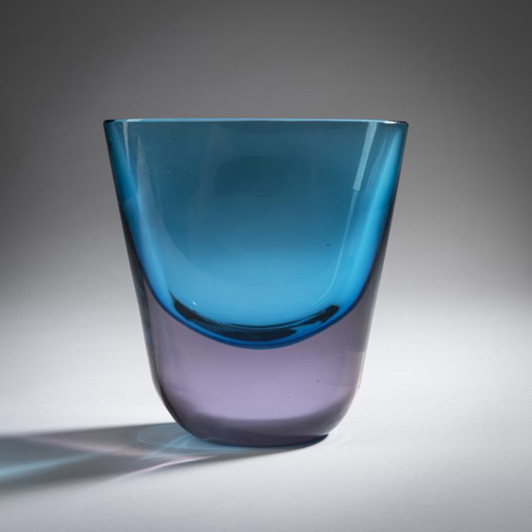 Hauptbild zu Objekt, Vase 'Sommerso', um 1960, Antonio Da Ros, Cenedese, Gino, Murano, 161B 412