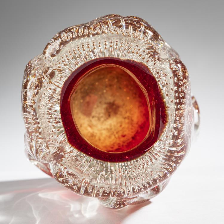 Bild 3 zu Objekt, Vase 'A bullicante', 1939, Flavio Poli, Seguso Vetri d'Arte, Murano, 161B 288