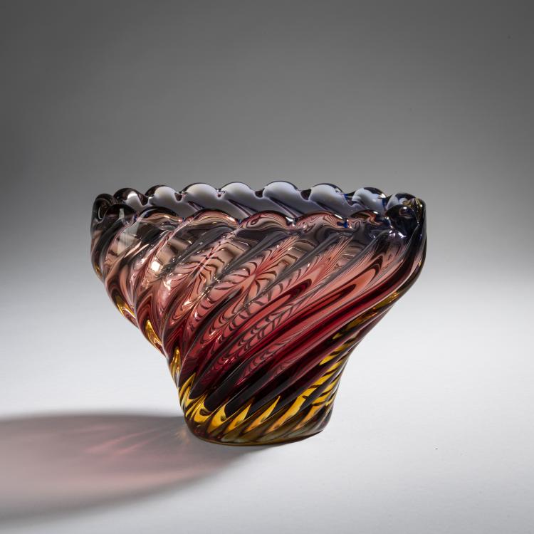 Bild 1 zu Objekt, Vase 'A costolato', um 1942, Flavio Poli, Seguso Vetri d'Arte, Murano, 161B 298