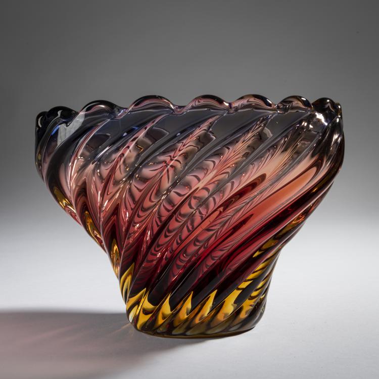 Bild 2 zu Objekt, Vase 'A costolato', um 1942, Flavio Poli, Seguso Vetri d'Arte, Murano, 161B 298