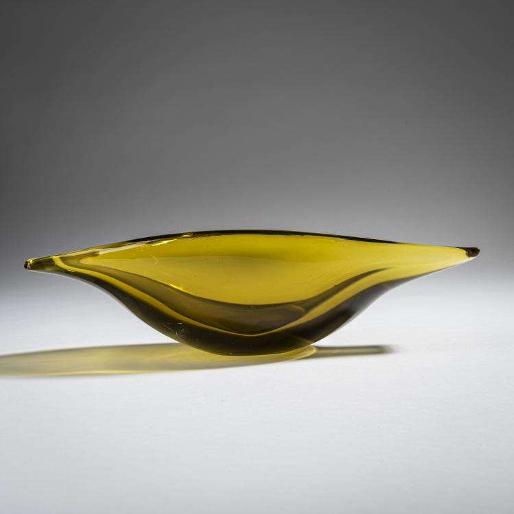 Hauptbild zu Objekt, Schale 'Sommerso', um 1955, Flavio Poli, Seguso Vetri d'Arte, Murano, 161B 368
