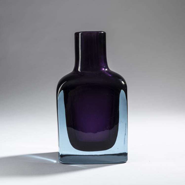 Hauptbild zu Objekt, Flaschenvase 'Sommerso', um 1960, Antonio Da Ros, Cenedese, Gino, Murano, 161B 413
