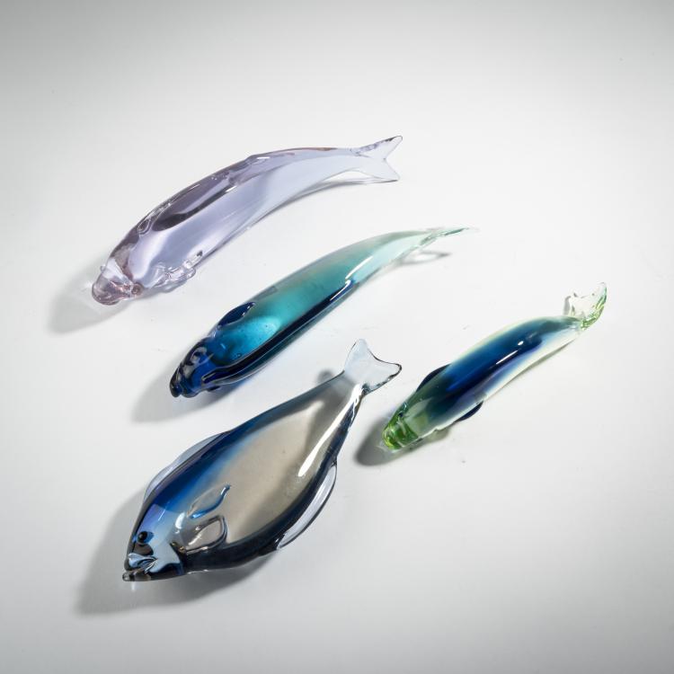 Bild 1 zu Objekt, Vier Fische, um 1960, Antonio Da Ros, Cenedese, Gino, Murano, 161B 414