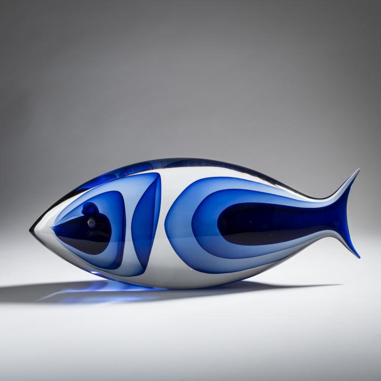 Hauptbild zu Objekt, Fisch, um 1995, Stefano Toso, Don&agrave;, Romano, Murano, 161B 432
