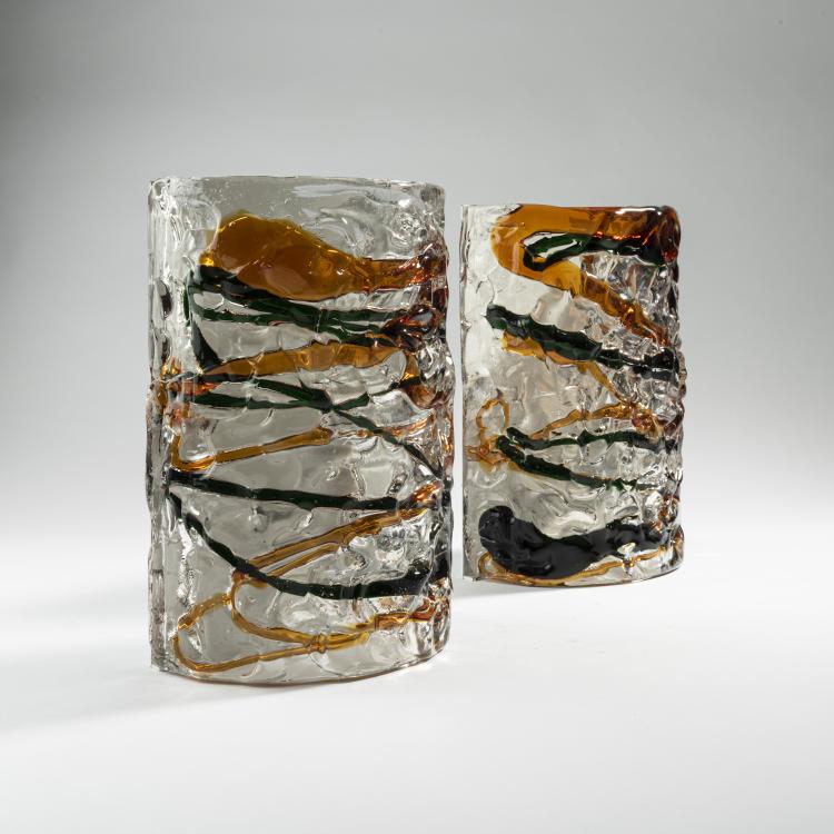 Hauptbild zu Objekt, Zwei Wandleuchten, 1960er Jahre, Murano, 161A 129