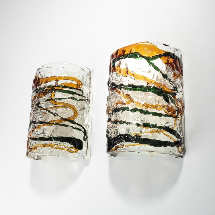 Bild 1 zu Objekt, Zwei Wandleuchten, 1960er Jahre, Murano, 161A 129