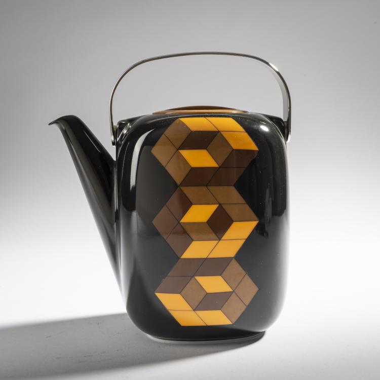 Hauptbild zu Objekt, Kaffeekanne 'Suomi', 1976, Timo Sarpaneva,Victor Vasarely, Rosenthal, 161C 574