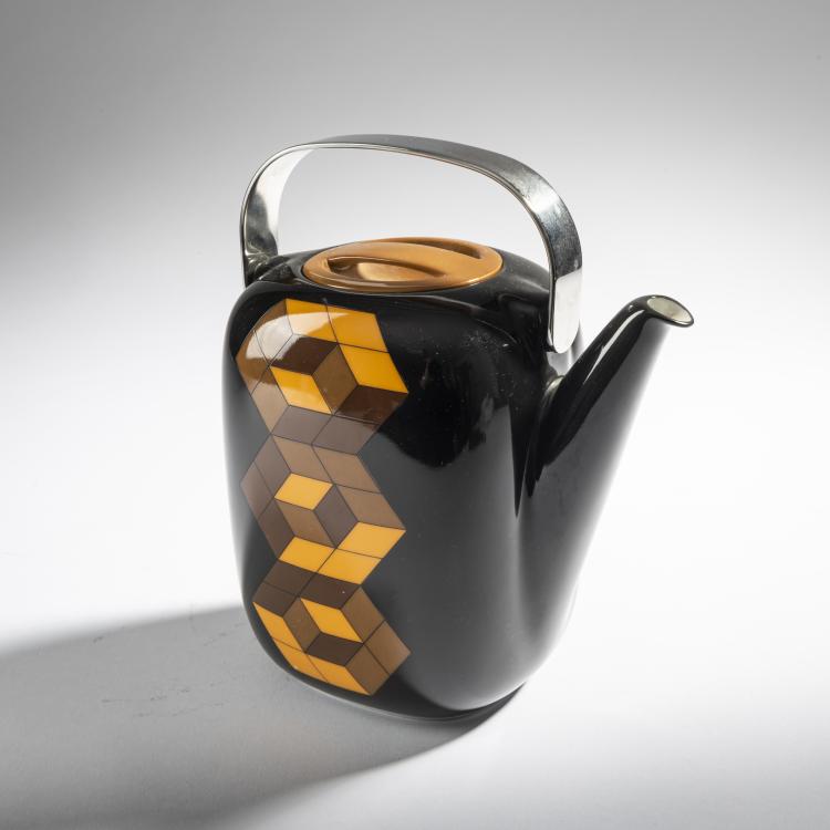 Bild 1 zu Objekt, Kaffeekanne 'Suomi', 1976, Timo Sarpaneva,Victor Vasarely, Rosenthal, 161C 574