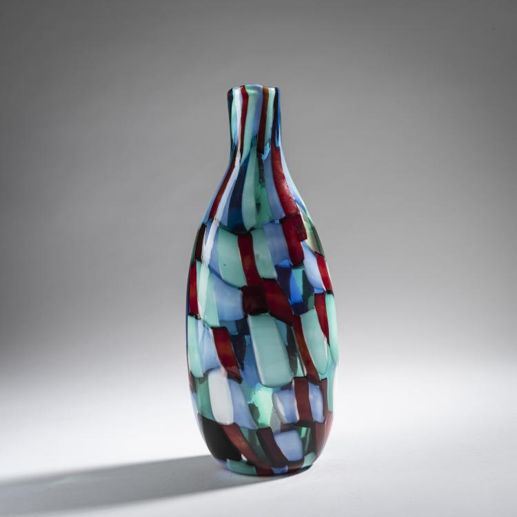 Hauptbild zu Objekt, 'Pezzato' vase, c. 1950, Fulvio Bianconi, Venini & C., Murano, 161B 306