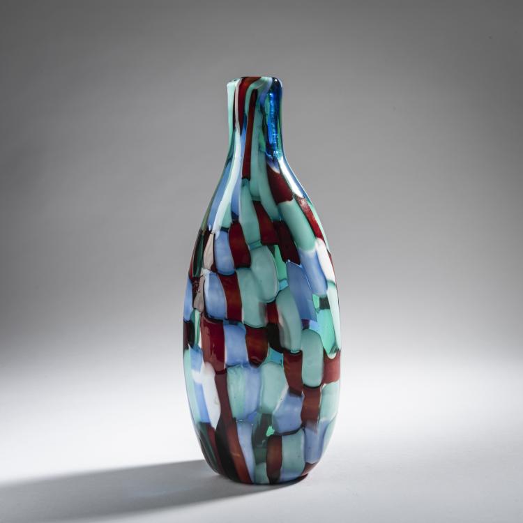 Bild 1 zu Objekt, 'Pezzato' vase, c. 1950, Fulvio Bianconi, Venini & C., Murano, 161B 306