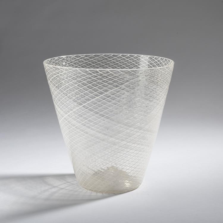 Bild 1 zu Objekt, Vase 'Filigrana a reticello', 1927, Carlo Scarpa, Cappellin, M.V.M., Murano, 161B 253