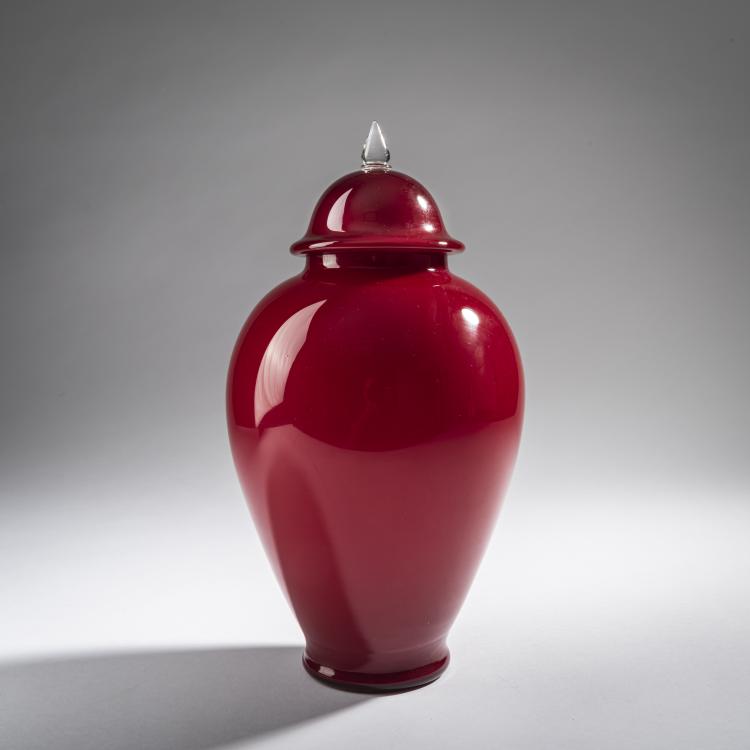 Hauptbild zu Objekt, Deckelvase 'Incamiciato', 1950er Jahre, Venini & C., Murano, 161B 309