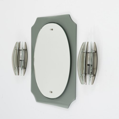 2 wall lights, ceiling light and bathroom mirror, 1960s