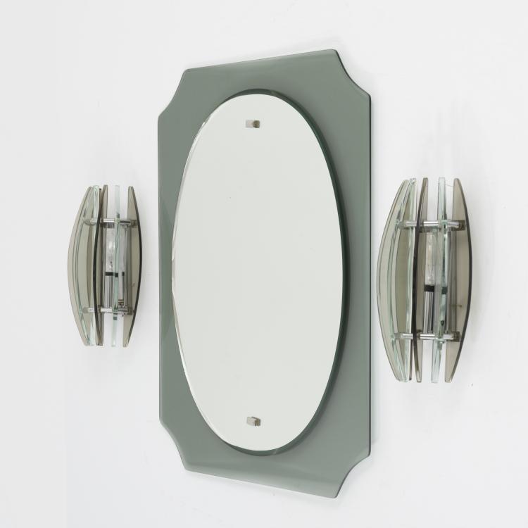 Bild 5 zu Objekt, 2 wall lights, ceiling light and bathroom mirror, 1960s, Fontana Arte, Mailand (zugeschrieben), 161A 123