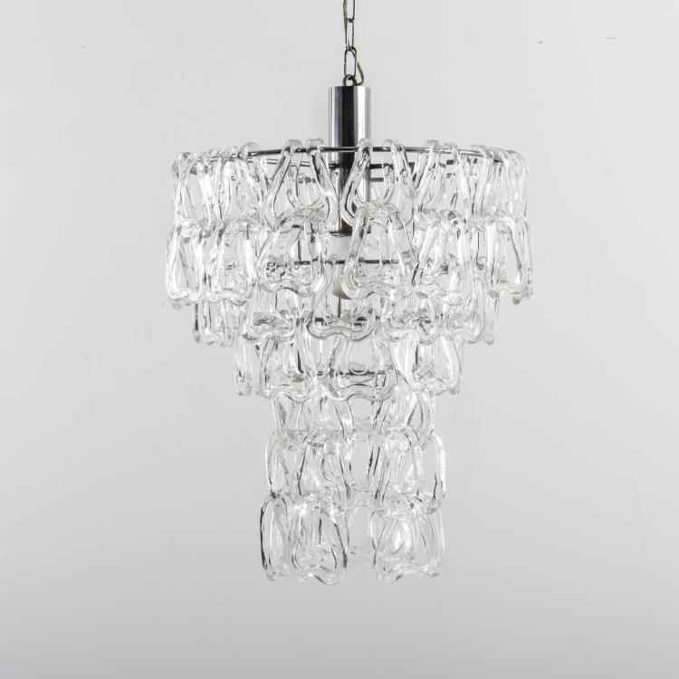 Bild 1 zu Objekt, 'Giogali' ceiling light, 1967, Angelo Mangiarotti, Vetreria Vistosi, Murano., 161A 130