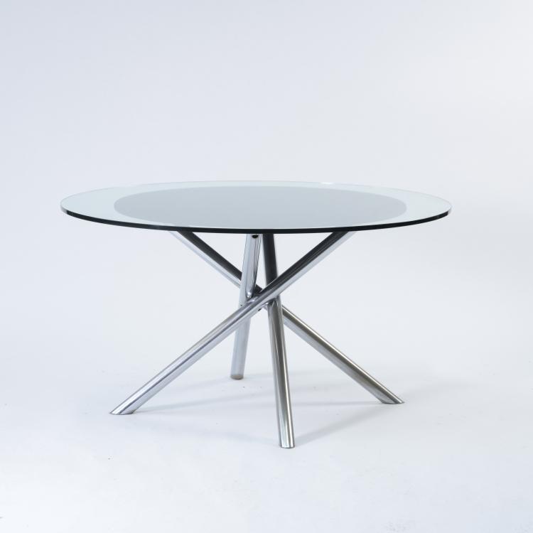 Bild 4 zu Objekt, 'Nodo' table, 1970 and 4 chairs, 1970s, Carlo Bartoli,Giotto Stoppino, Kartell, Noviglio; T 70, Mailand, 161A 166