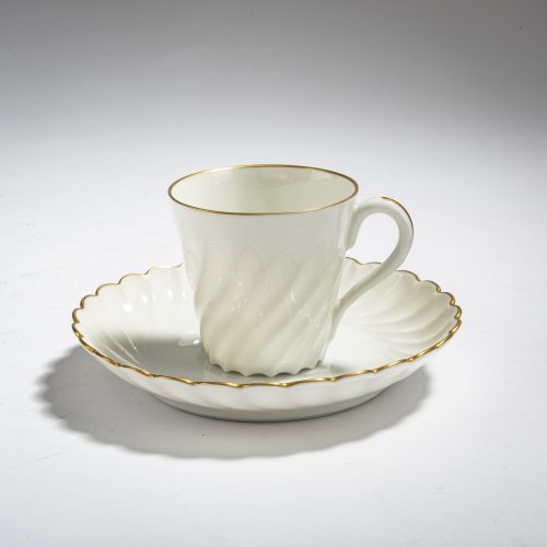 Mocha cup 'Ribbed with Gold Rim', 1894