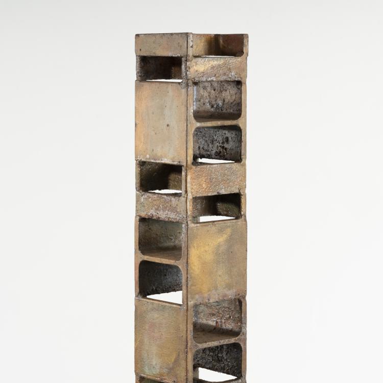 Bild 3 zu Objekt, Iron sculpture / stele, 1970 / 80s, D&auml;nemark (zugeschrieben), 161C 619