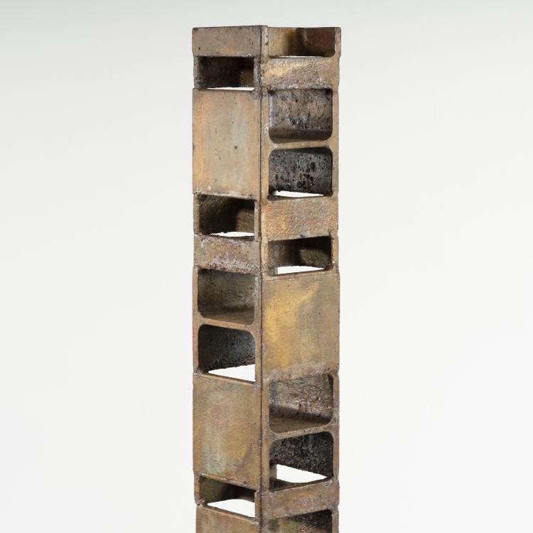 Bild 7 zu Objekt, Iron sculpture / stele, 1970 / 80s, D&auml;nemark (zugeschrieben), 161C 619