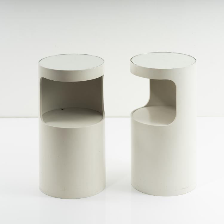Hauptbild zu Objekt, 2 bedside tables, c. 1969, Gerd Lange (in the style of), Bisterfeld & Weiss, Owen/Teck, 161C 689
