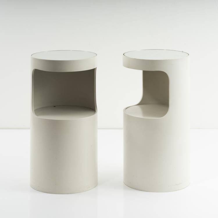 Bild 1 zu Objekt, 2 bedside tables, c. 1969, Gerd Lange (in the style of), Bisterfeld & Weiss, Owen/Teck, 161C 689