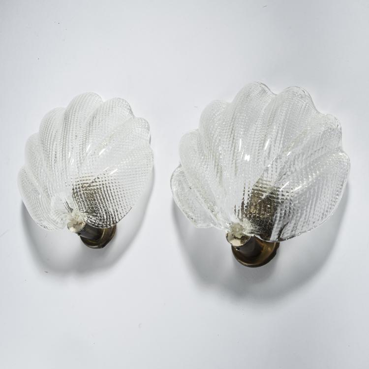 Hauptbild zu Objekt, 2 wall appliques, 1940s, Barovier & Toso, Murano, 161A 9
