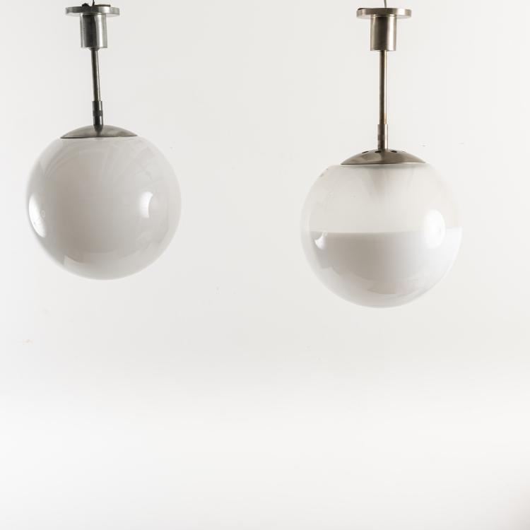 Hauptbild zu Objekt, 2 ceiling lights, 1930s, Deutschland, 163A 15
