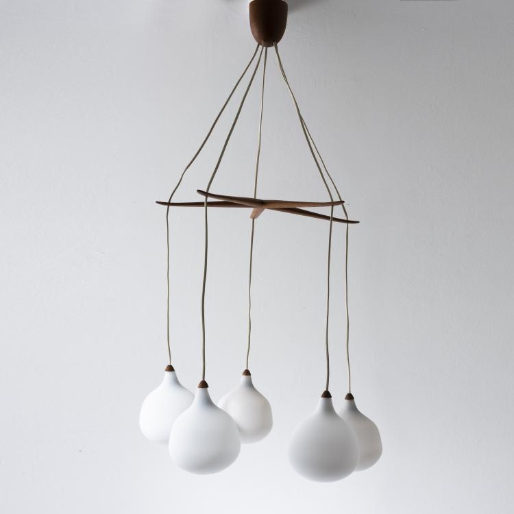 Hauptbild zu Objekt, Ceiling light '511', 1960s, &Ouml;sten Kristiansson,Uno Kristiansson, Luxus, Vittsj&ouml;, 161C 659