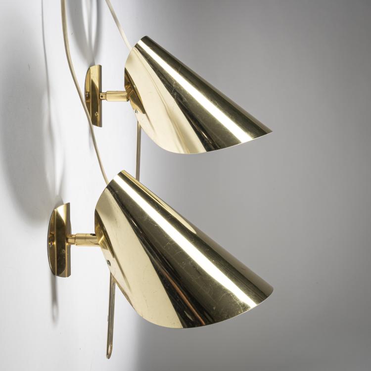 Hauptbild zu Objekt, 2 wall lights, 1960s, Schweden (zugeschrieben), 161C 682