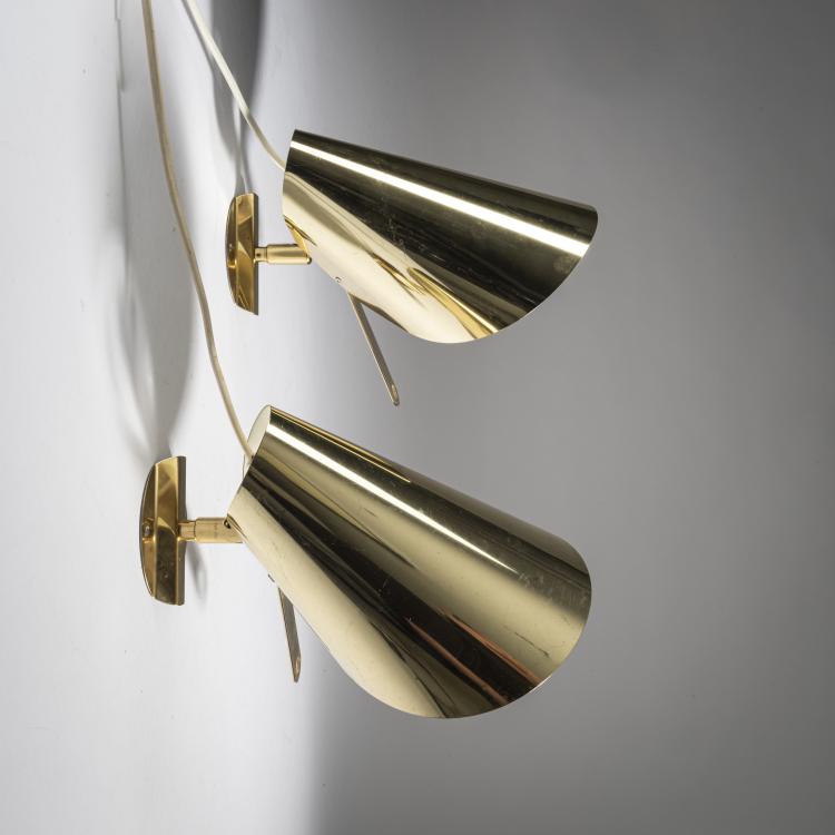 Bild 3 zu Objekt, 2 wall lights, 1960s, Schweden (zugeschrieben), 161C 682