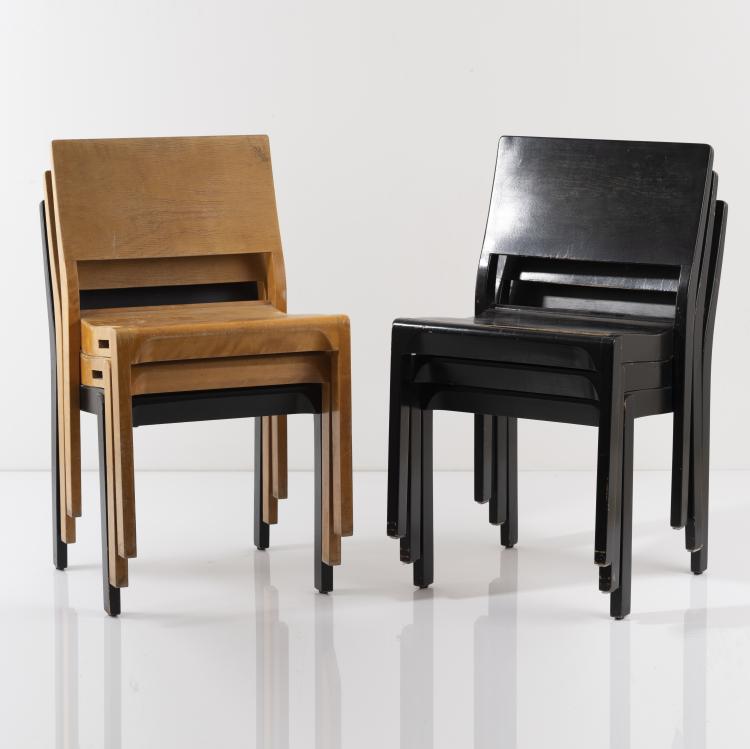Bild 4 zu Objekt, Sechs Stapelst&uuml;hle '11/'611', 1929, Alvar Aalto, Artek, Helsinki, 161C 462
