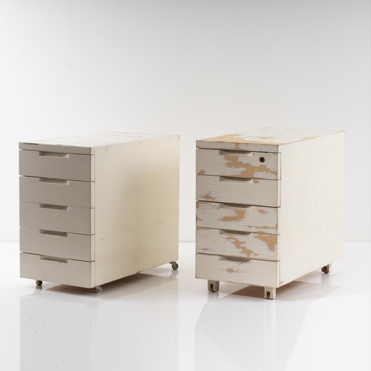 Bild 1 zu Objekt, Zwei Schubladencontainer '296', 1930, Alvar Aalto, Artek, Helsinki, 161C 465