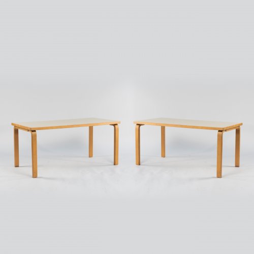 Two 'L-Leg' tables, c.  1933