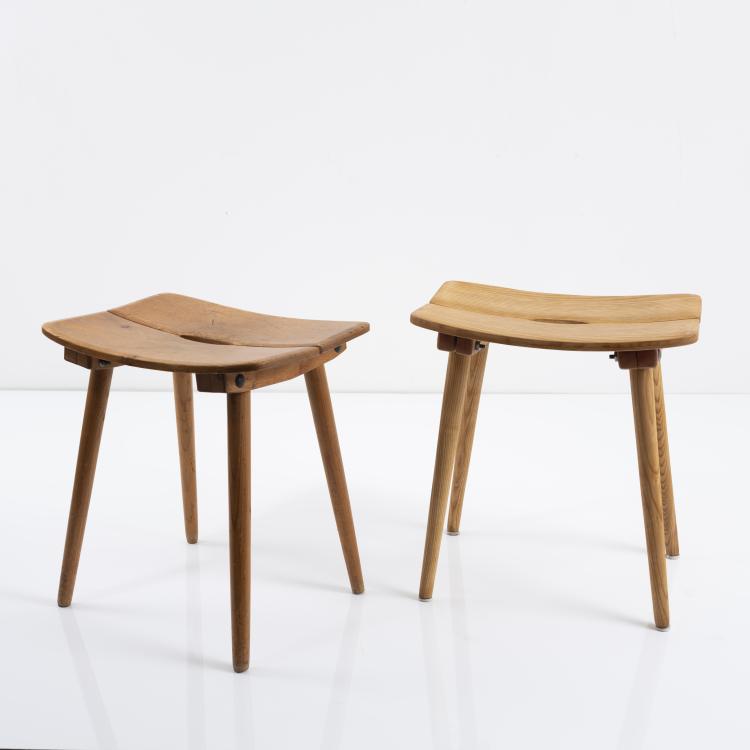 Bild 1 zu Objekt, 2 stools, 1944/45, Jacob M&uuml;ller, Werksgenossenschaft Wohnhilfe, Z&uuml;rich, 161C 494
