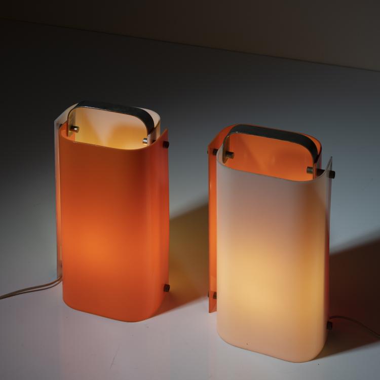Hauptbild zu Objekt, 2 'Polsino' table lights, 1968, Gio Ponti, Harvey Guzzini, Mailand; design house, Mailand, 161A 131