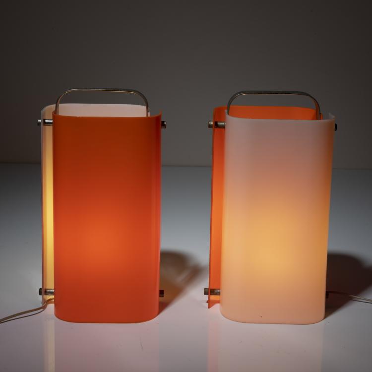 Bild 3 zu Objekt, 2 'Polsino' table lights, 1968, Gio Ponti, Harvey Guzzini, Mailand; design house, Mailand, 161A 131