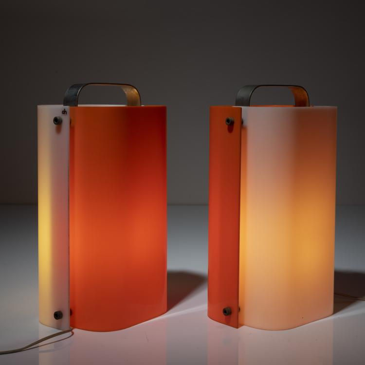 Bild 4 zu Objekt, 2 'Polsino' table lights, 1968, Gio Ponti, Harvey Guzzini, Mailand; design house, Mailand, 161A 131