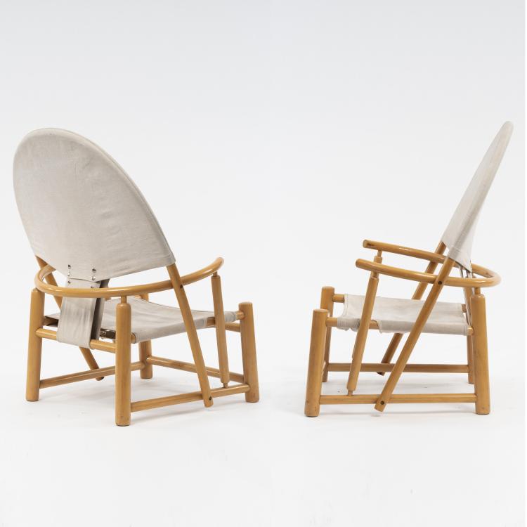 Hauptbild zu Objekt, 2 'G23' armchairs, 1974, Piero Palange,Werther Toffoloni, Germa Mobili, Italien, 161A 194
