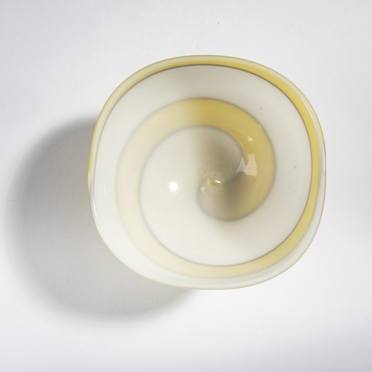 Bild 3 zu Objekt, Schale 'Opala fascia giallo bordo nero', um 1955, Flavio Poli, Seguso Vetri d'Arte, Murano, 161B 369