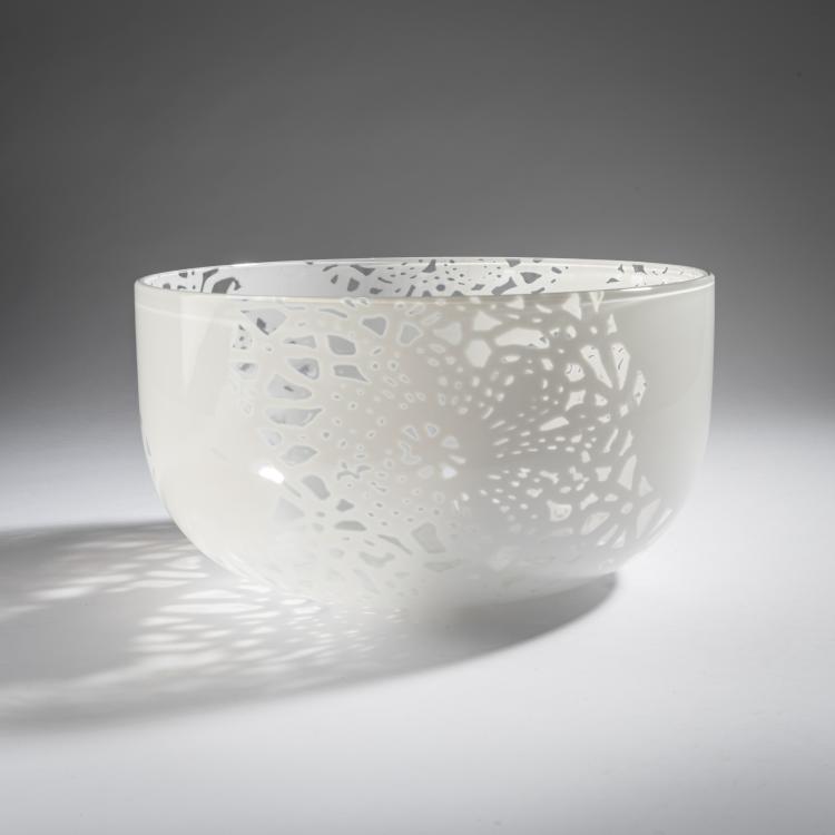 Bild 1 zu Objekt, 'Merletto' bowl, 1972, Birgitta Karlsson,Owe Thorssen, Venini & C., Murano, 161B 333