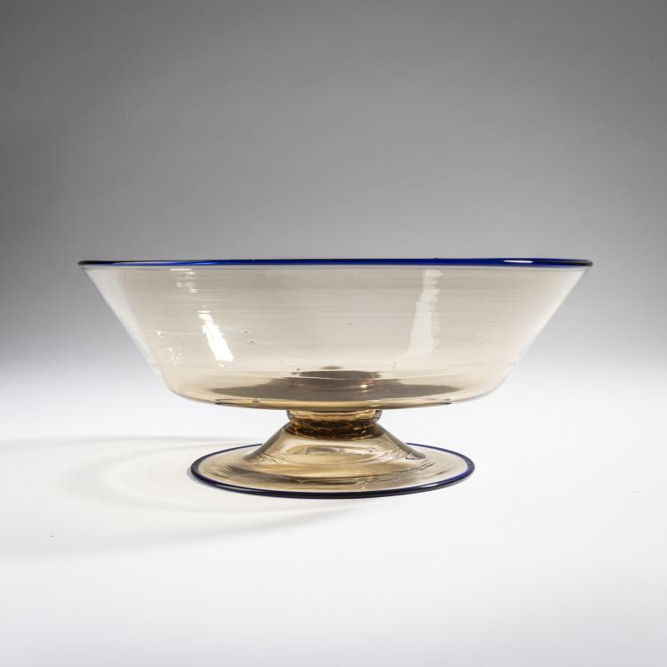 Hauptbild zu Objekt, Schale 'Trasparento', um 1927, Carlo Scarpa, Cappellin, M.V.M., Murano, 161B 255