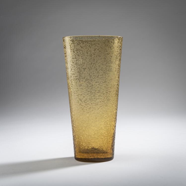 Hauptbild zu Objekt, Vase 'Sommerso corroso', um 1957, Flavio Poli, Seguso Vetri d'Arte, Murano, 161B 378
