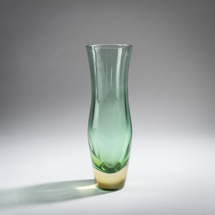 Bild 1 zu Objekt, Vase 'Sommerso verde giallo', 1957, Flavio Poli, Seguso Vetri d'Arte, Murano, 161B 375