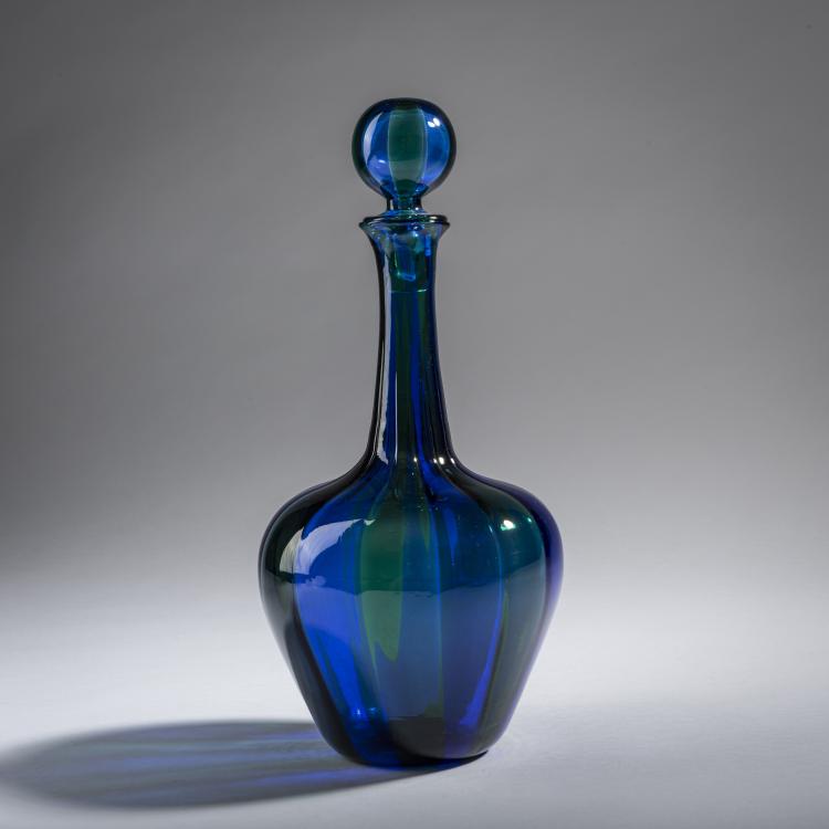 Bild 2 zu Objekt, 'A fasce verticale' bottle and stopper, c. 1955, Fulvio Bianconi, Venini & C., Murano, 161B 318