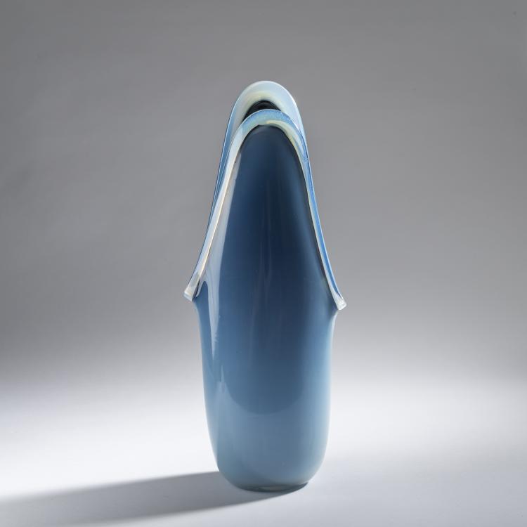 Hauptbild zu Objekt, Nero opala' vase, c. 1956, Flavio Poli, Seguso Vetri d'Arte, Murano, 161B 370