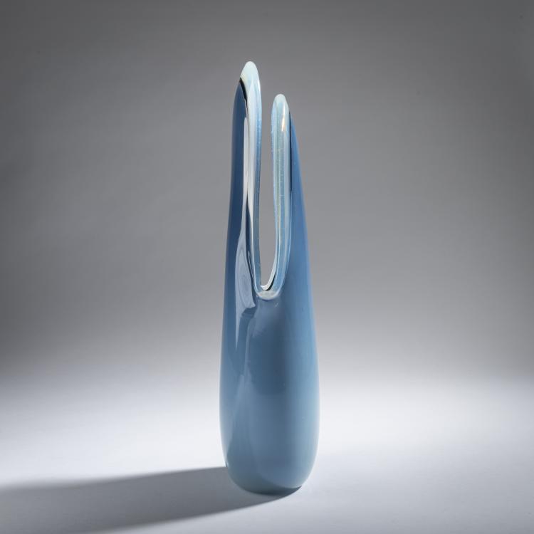 Bild 1 zu Objekt, Nero opala' vase, c. 1956, Flavio Poli, Seguso Vetri d'Arte, Murano, 161B 370
