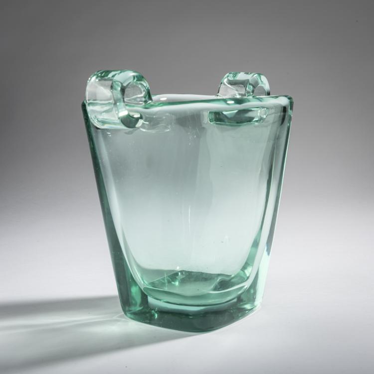 Bild 2 zu Objekt, Henkelvase 'Verde nord', 1942, Flavio Poli, Seguso Vetri d'Arte, Murano, 161B 296