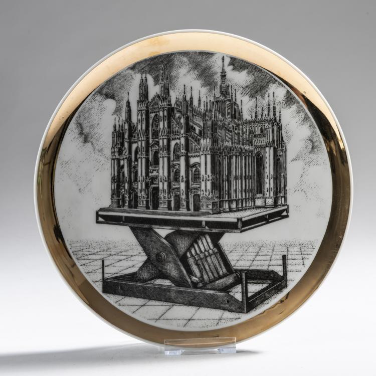 Hauptbild zu Objekt, Plate for Rin & Co., 1975, Piero Fornasetti, Fornasetti, Mailand, 161A 155